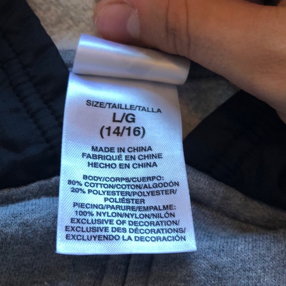 adidas Gray Hoodie With Waterproof Nylon Hood - Picture 3 of 6